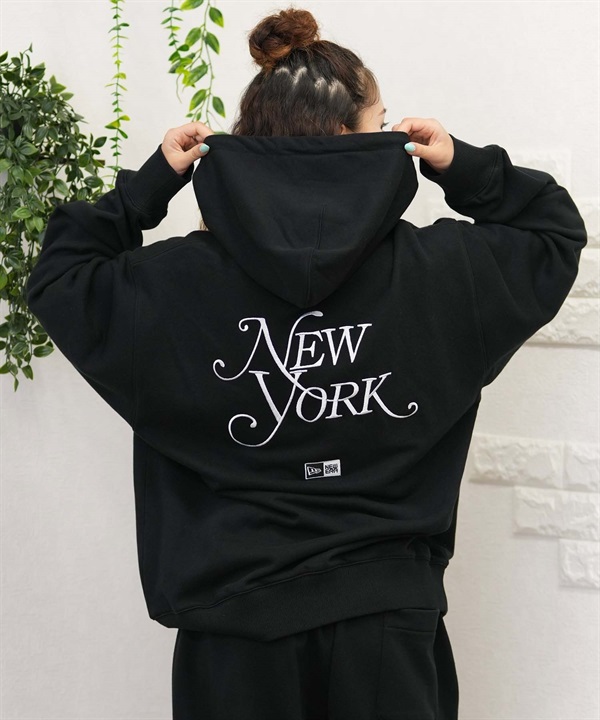 NEW ERA ニューエラ パーカー レディース 刺繍ロゴ セットアップ対応 14350604