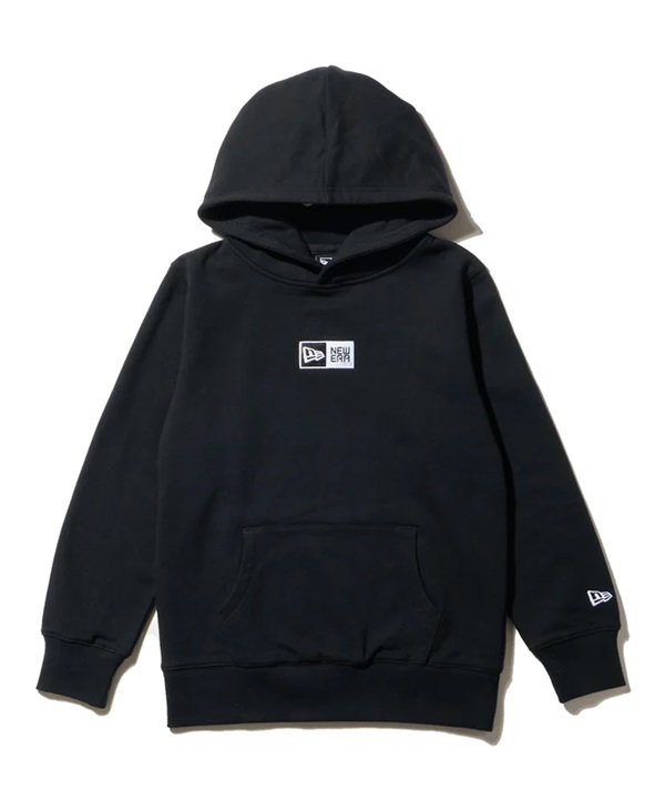 NEW ERA ニューエラ パーカー キッズ Youth 裏毛 スウェット プルオーバーフーディー Box Logo ブラック 14325130