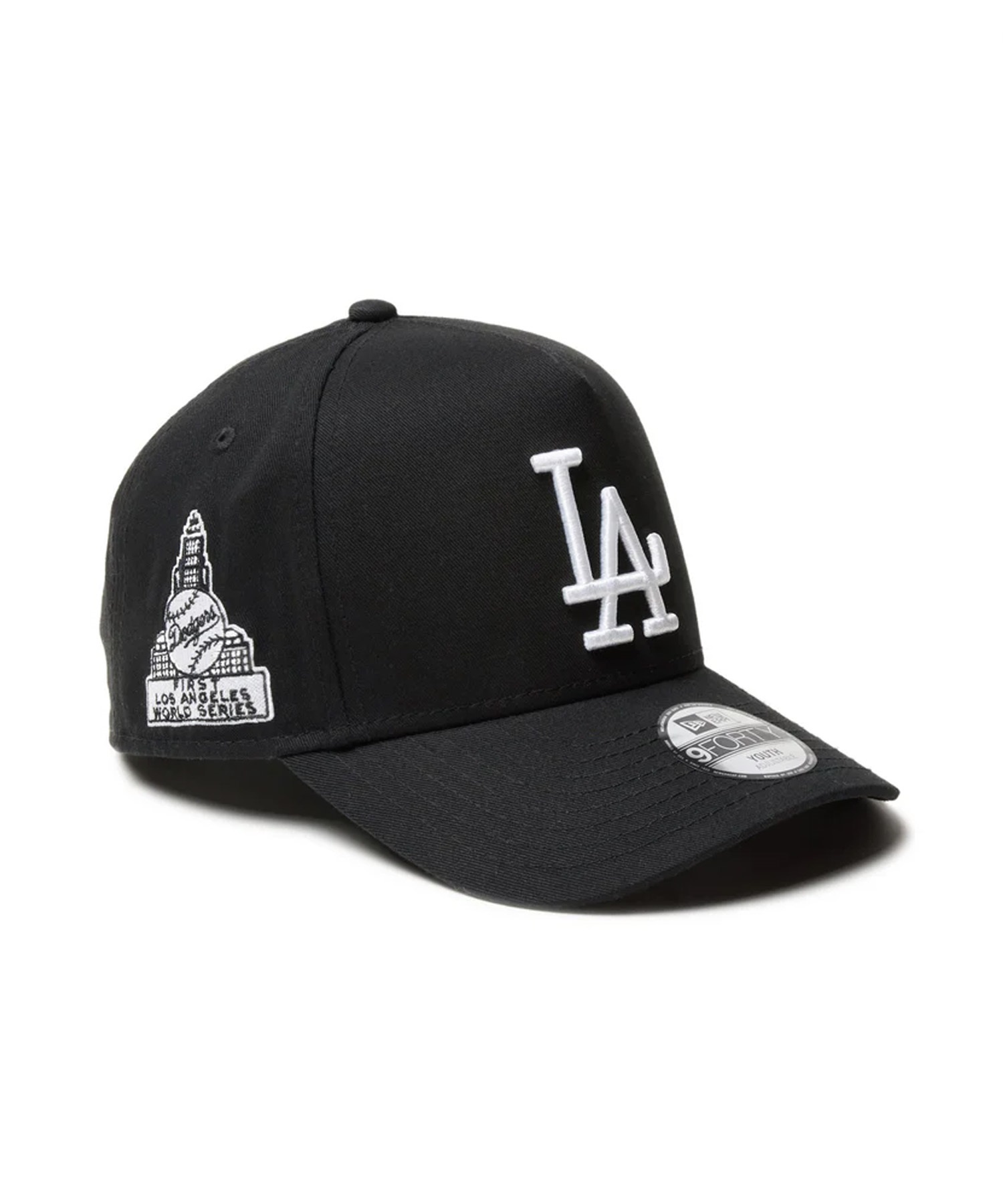 NEW ERA ニューエラ キャップ 帽子 キッズ Youth 9FORTY A-Frame Black & White ロサンゼルス・ドジャース  クーパーズタウン ブラック 14325194 帽子｜ムラサキスポーツオンラインストア 通販