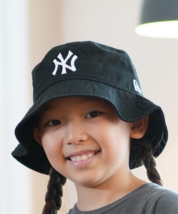 NEW ERA ニューエラ ハット 帽子 キッズ バケットハット バケハ Kid's バケット01 ニューヨーク・ヤンキース ブラック 14325269