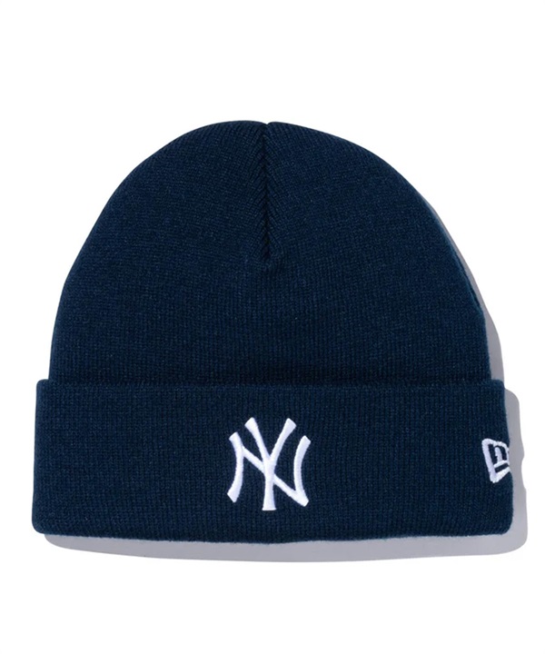 NEW ERA ニューエラ ビーニー 帽子 キッズ Kid's ベーシック カフニット MLB Team Logo ニューヨーク・ヤンキース ネイビー 13762883