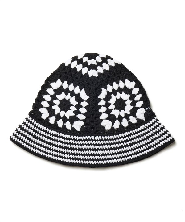 NEW ERA ニューエラ ハット 帽子 クロシェ ニットバケット Croche ブラック ホワイト 14307349