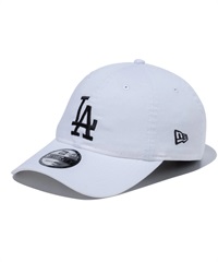 NEW ERA ニューエラ キャップ 帽子 9TWENTY クロスストラップ ウォッシュドコットン ロサンゼルス・ドジャース ホワイト × ブラック 13562185