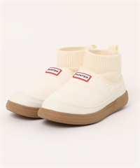 HUNTER ハンター スニーカー スリッポン ブーツ レディース IN OUT PUFFER KNIT BOOT WFS2265REN(WGU-23.0cm)