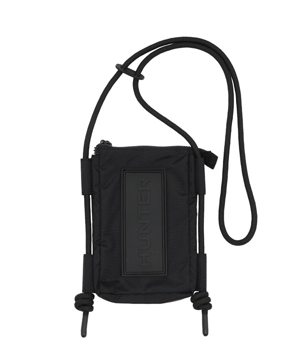 HUNTER ハンター ショルダーバッグ トラベル リップストップ リサイクル ナイロン フォンポーチ UBP1514NRS-BLK ムラサキスポーツ限定