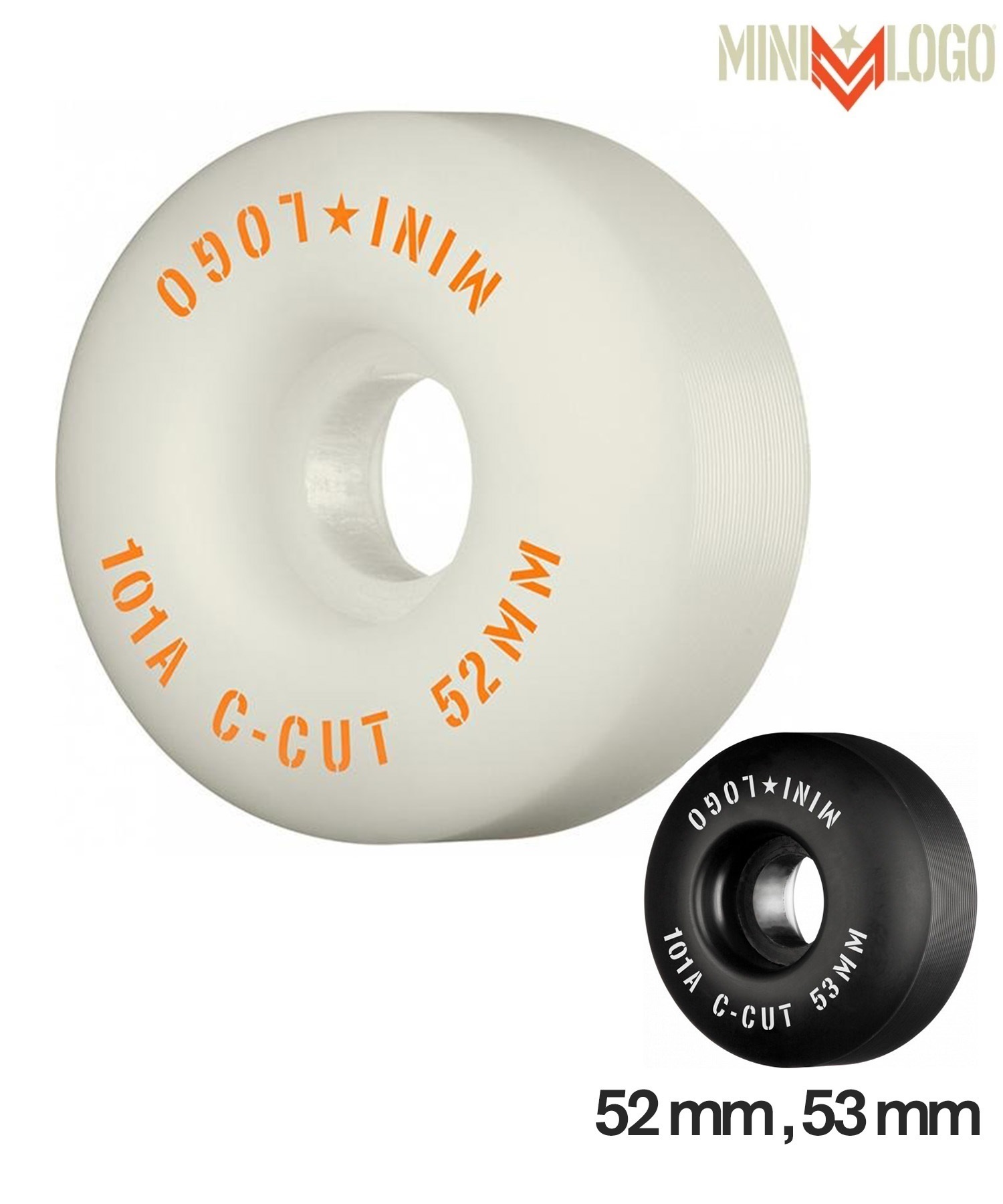MINI LOGO ミニ ロゴ C CUT 101A スケートボード ウィール 52mm 53mm