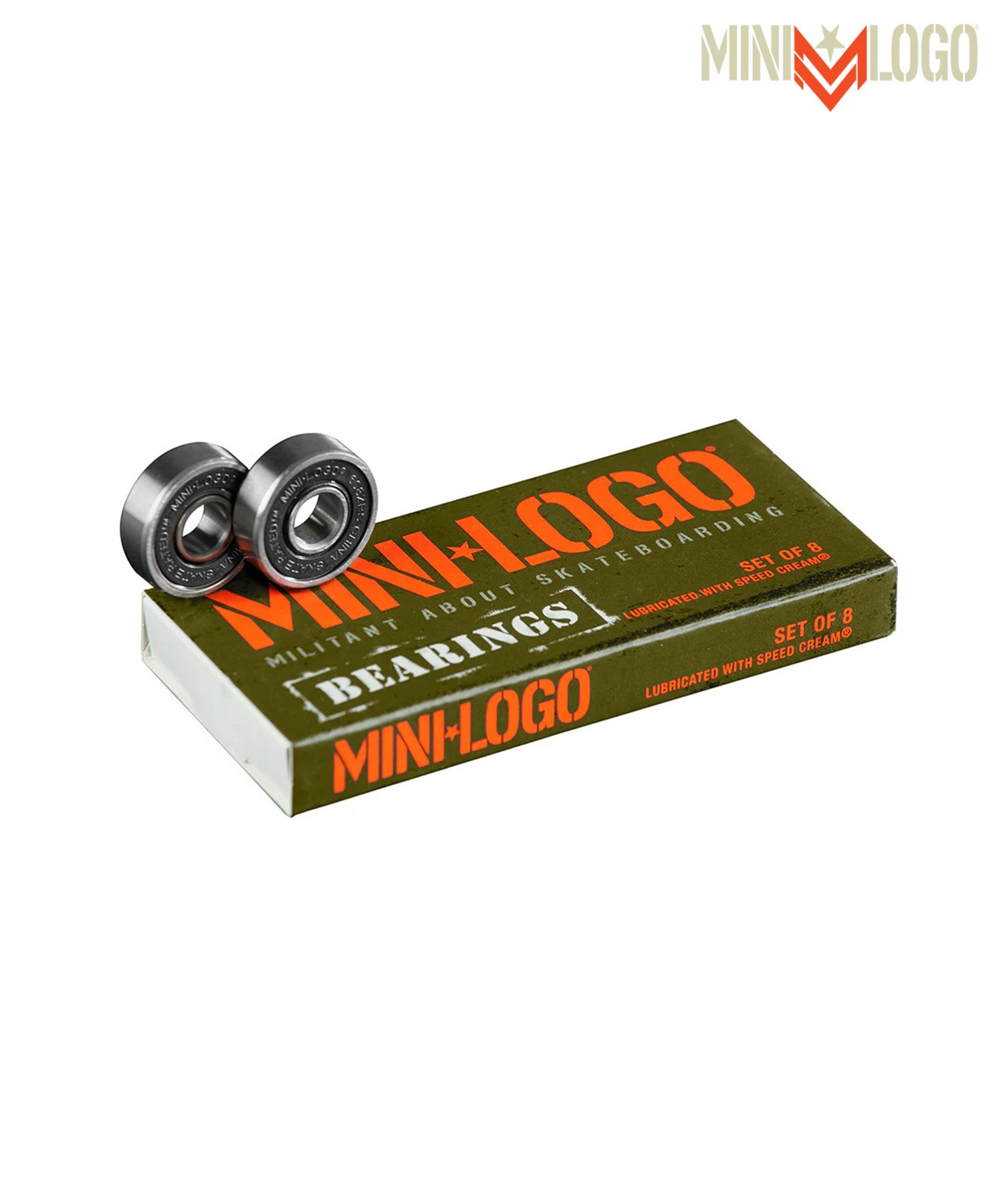 MINI LOGO ミニロゴ スケートボード ベアリング MINI LOGO ムラサキ