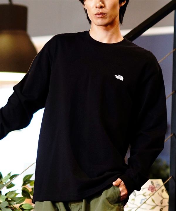 THE NORTH FACE ザ・ノース・フェイス 長袖 Tシャツ メンズ ロンT UVカット L/S Nuptse Cotton Tee ロングスリーブヌプシコットンティー NT32443