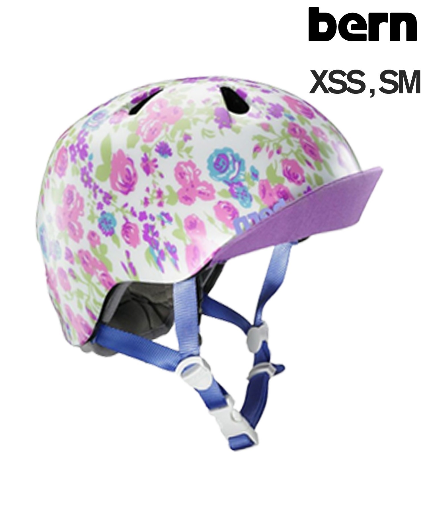 BERN バーン ヘルメットキッズ NINA ムラサキスポーツ キッズ スケート