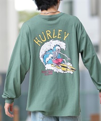Hurley ハーレー 長袖 Tシャツ メンズ ロンT ヘビーウェイト バックプリント MCLS242026(SGE-M)