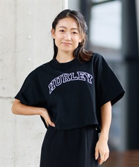 Hurley ハーレー 半袖 Tシャツ レディース ロゴ クロップド丈 ショート丈 ARC LOGO CROP TEE WSS2421021