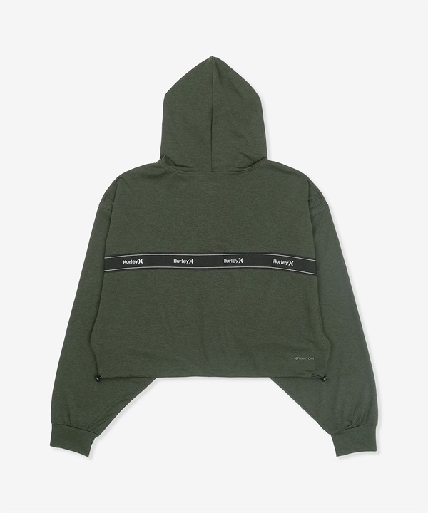Hurley ハーレー ラッシュガード レディース パーカー ジップアップ クロップド丈 水陸両用 UVカット セットアップ対応 WFF2320034