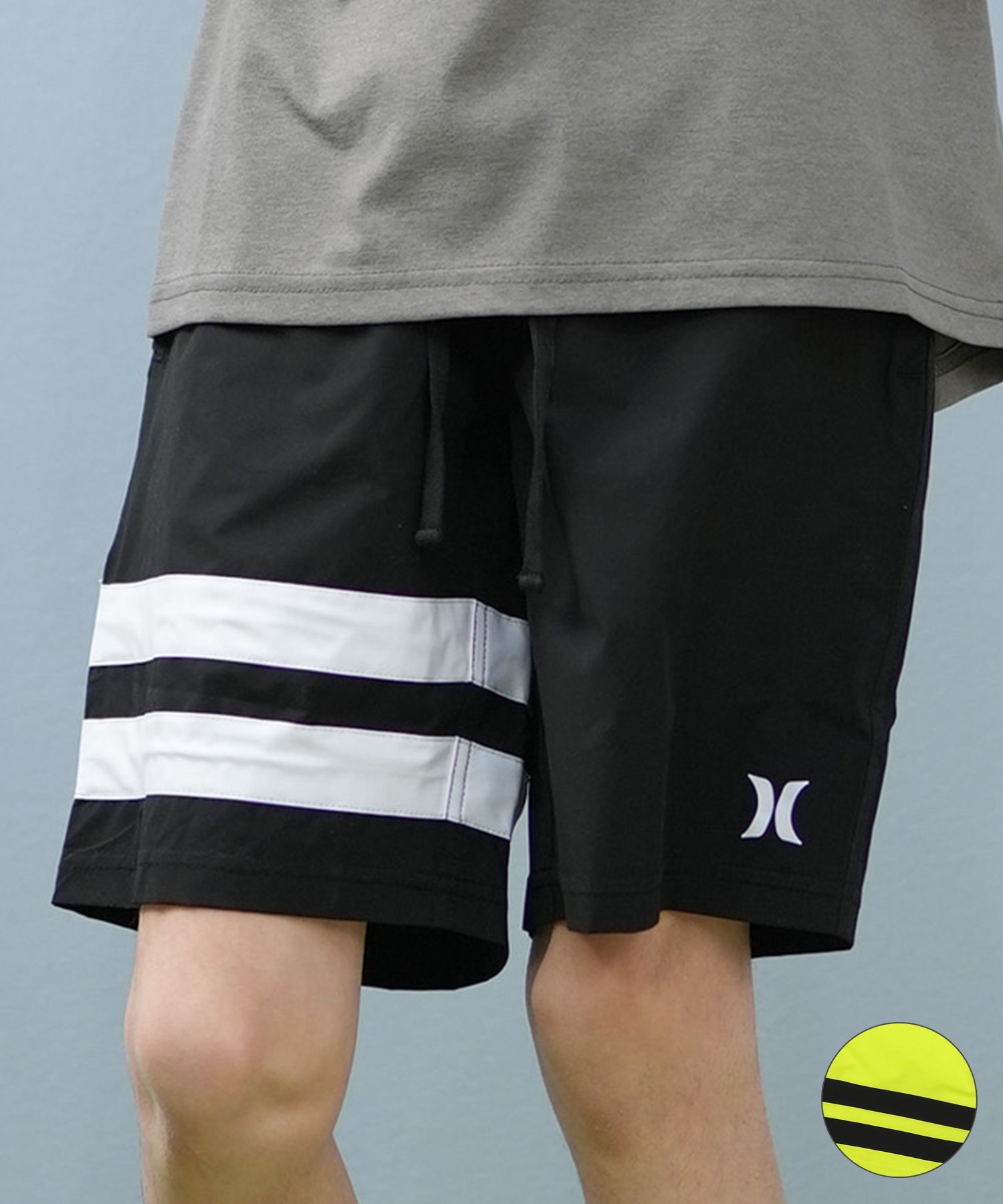 Hurley ハーレー 水着 海パン トランクス サーフパンツ キッズ ジュニア 子供 ロゴ シンプル BBS2200001(BLK1-130cm)
