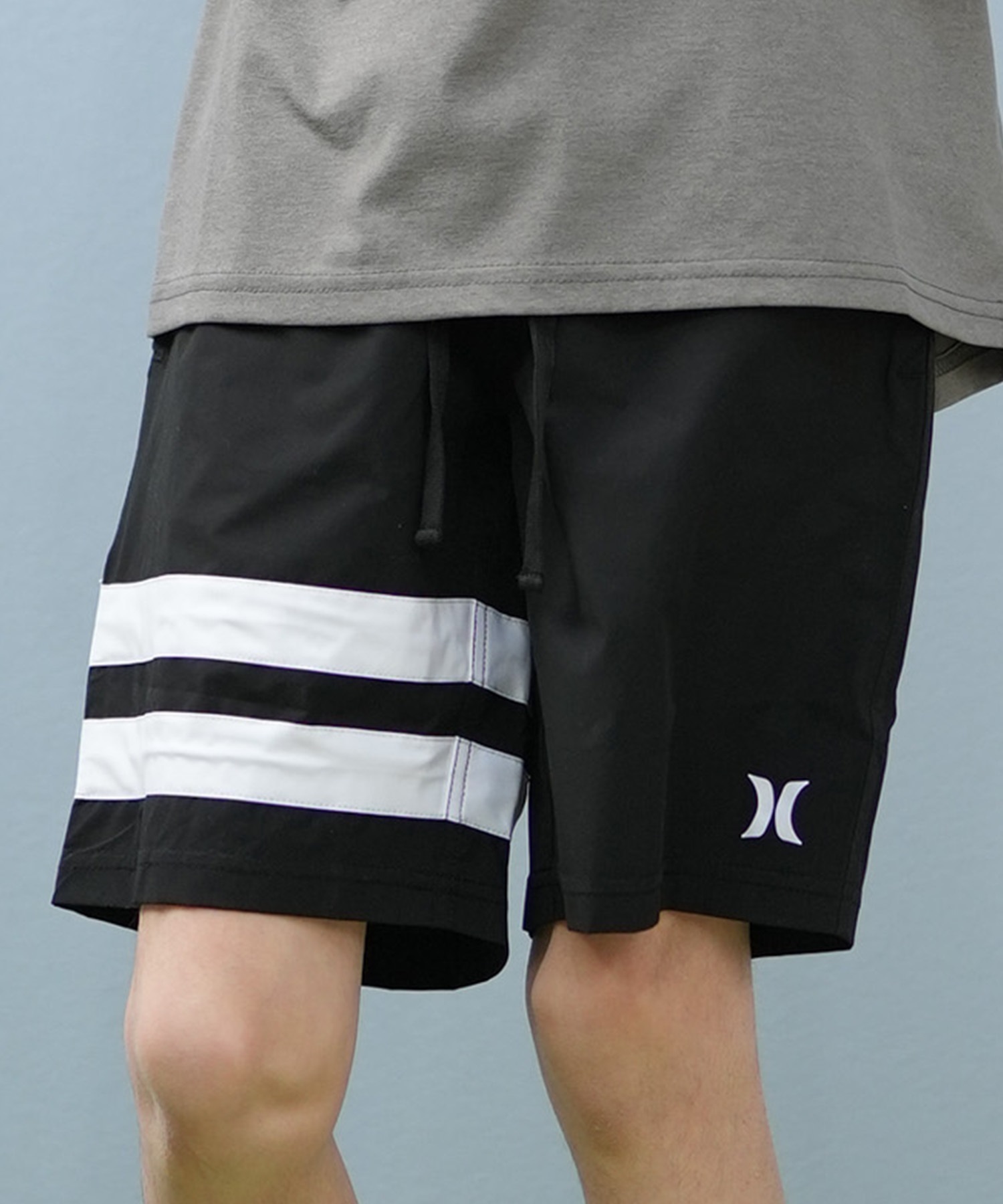 Hurley ハーレー 水着 海パン トランクス サーフパンツ キッズ ジュニア 子供 ロゴ シンプル BBS2200001(BLK1-130cm)