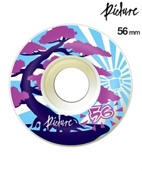 PICTURE WHEELS ピクチャーウィール スケートボード ウィール 80A 54~58mm BONSAI ムラサキスポーツ(BL-56)