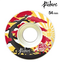PICTURE WHEELS ピクチャーウィール スケートボード ウィール 80A 54~58mm BONSAI ムラサキスポーツ(YE-54)