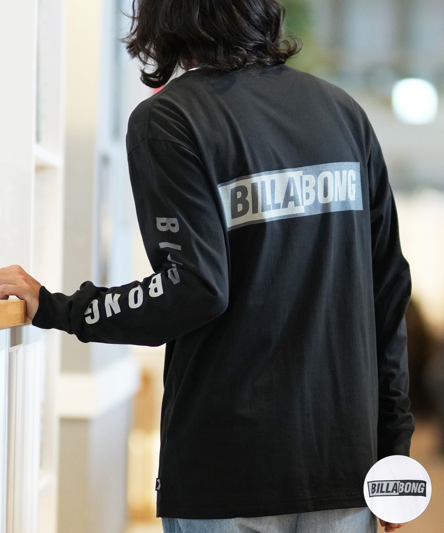 BILLABONG ビラボン 長袖 Tシャツ メンズ バックプリント