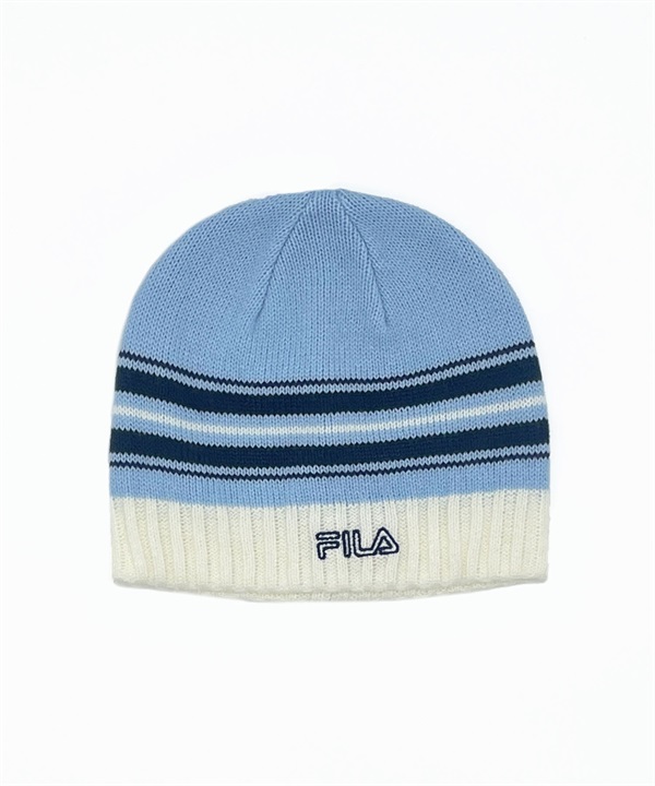 FILA フィラ キッズ ビーニー ニット帽 ロゴ FLK STRIPE BEANIE 243013550