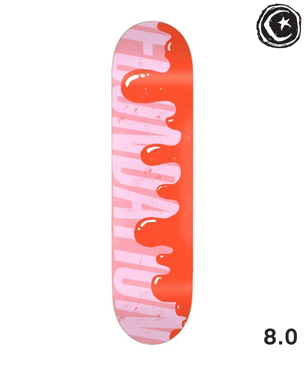 FOUNDATION ファウンデーション スケートボード デッキ 8.0inch DRIPS RED ムラサキスポーツ 初心者 セール