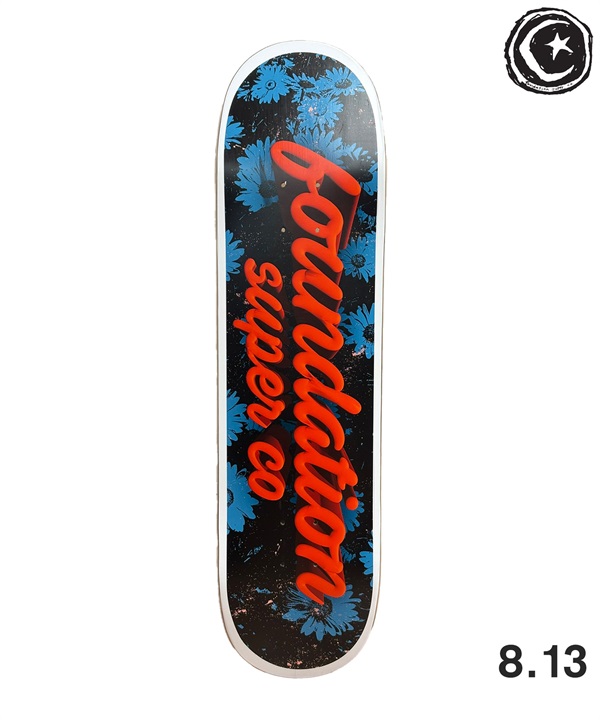 FOUNDATION ファウンデーション スケートボード デッキ 8.13inch 3D ORANGE ムラサキスポーツ 初心者