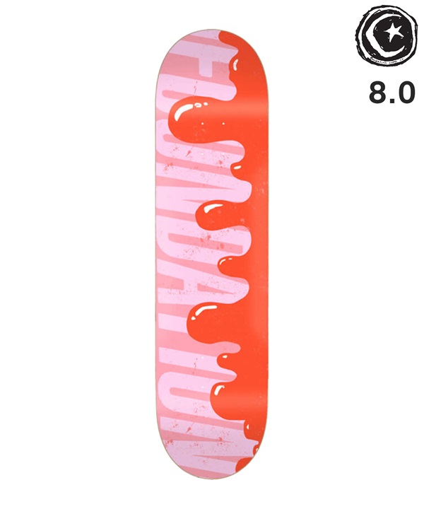 FOUNDATION ファンデーション スケートボードデッキ 8.0inch DRIPS RED ムラサキスポーツ