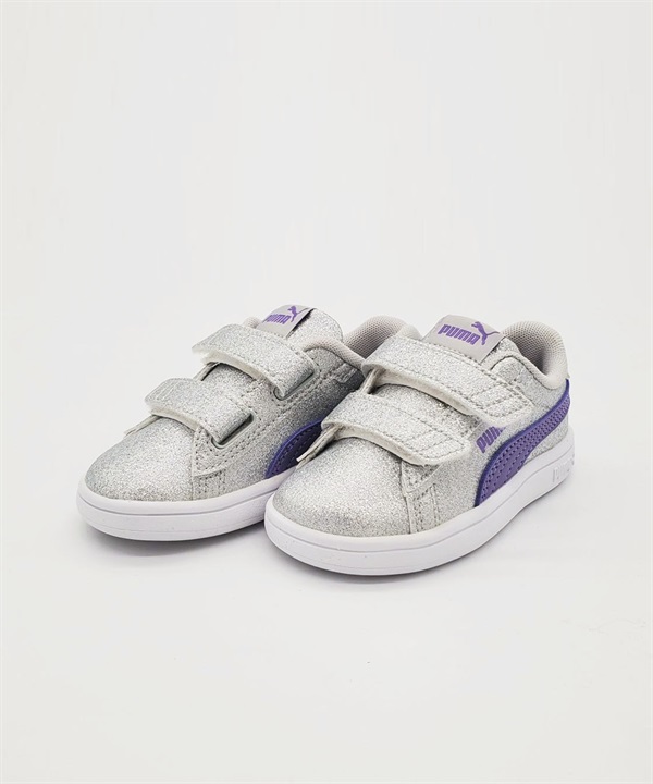PUMA プーマ スニーカー キッズ キラキラ スマッシュ 3.0 グリッツグラム V インファント 12.0～16.0cm 394688