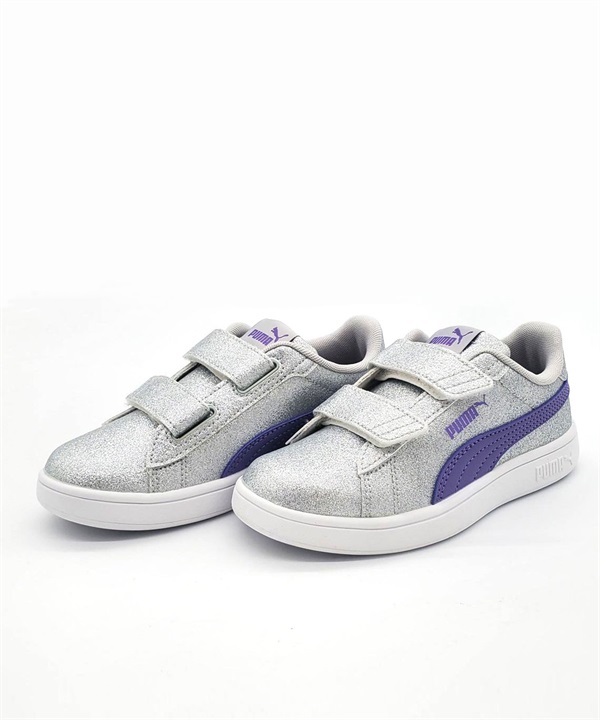 PUMA プーマ スニーカー キッズ キラキラ スマッシュ 3.0 グリッツグラム V PS 17.0～21.0cm 394686
