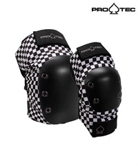 PRO-TEC プロテック KNEE & ELBOW PAD SET CHECK S～XL スケートボード プロテクター(CHECK-S)