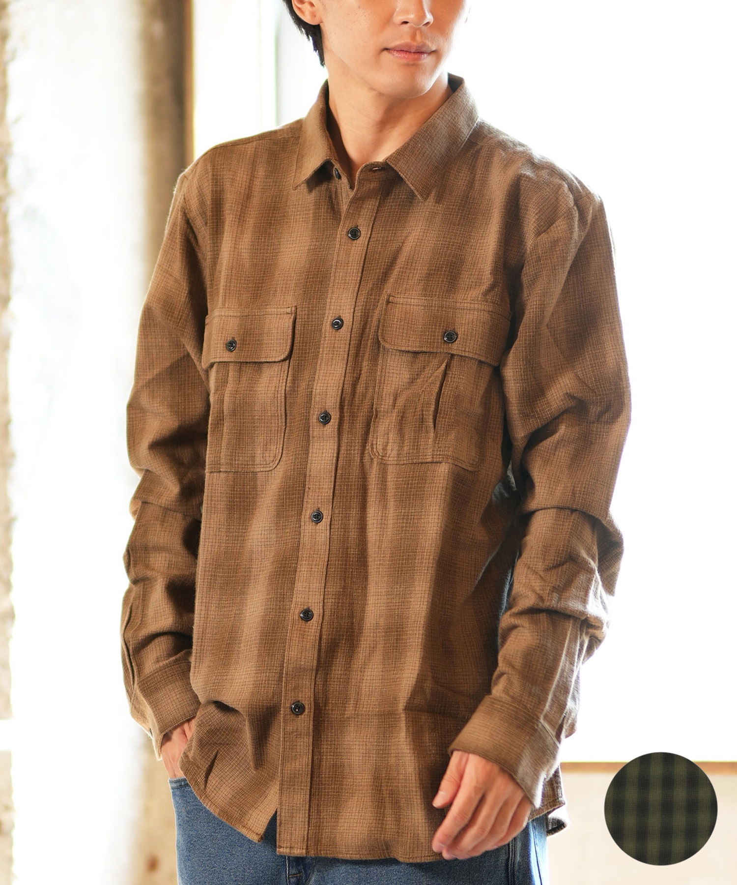 VOLCOM シャツ VOLCOM/ボルコム 長袖 フランネルシャツ チェック