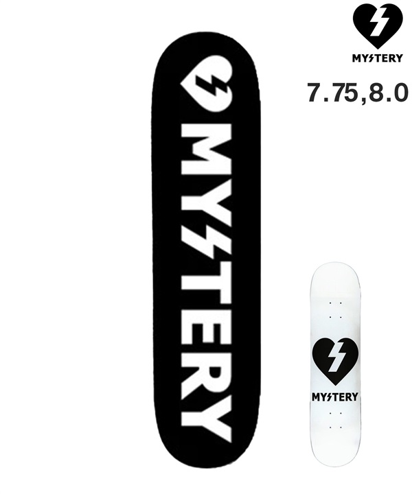MYSTERY ミステリー スケートボード デッキ 7.75,8.0inch MYSTERY LOGO ムラサキスポーツ
