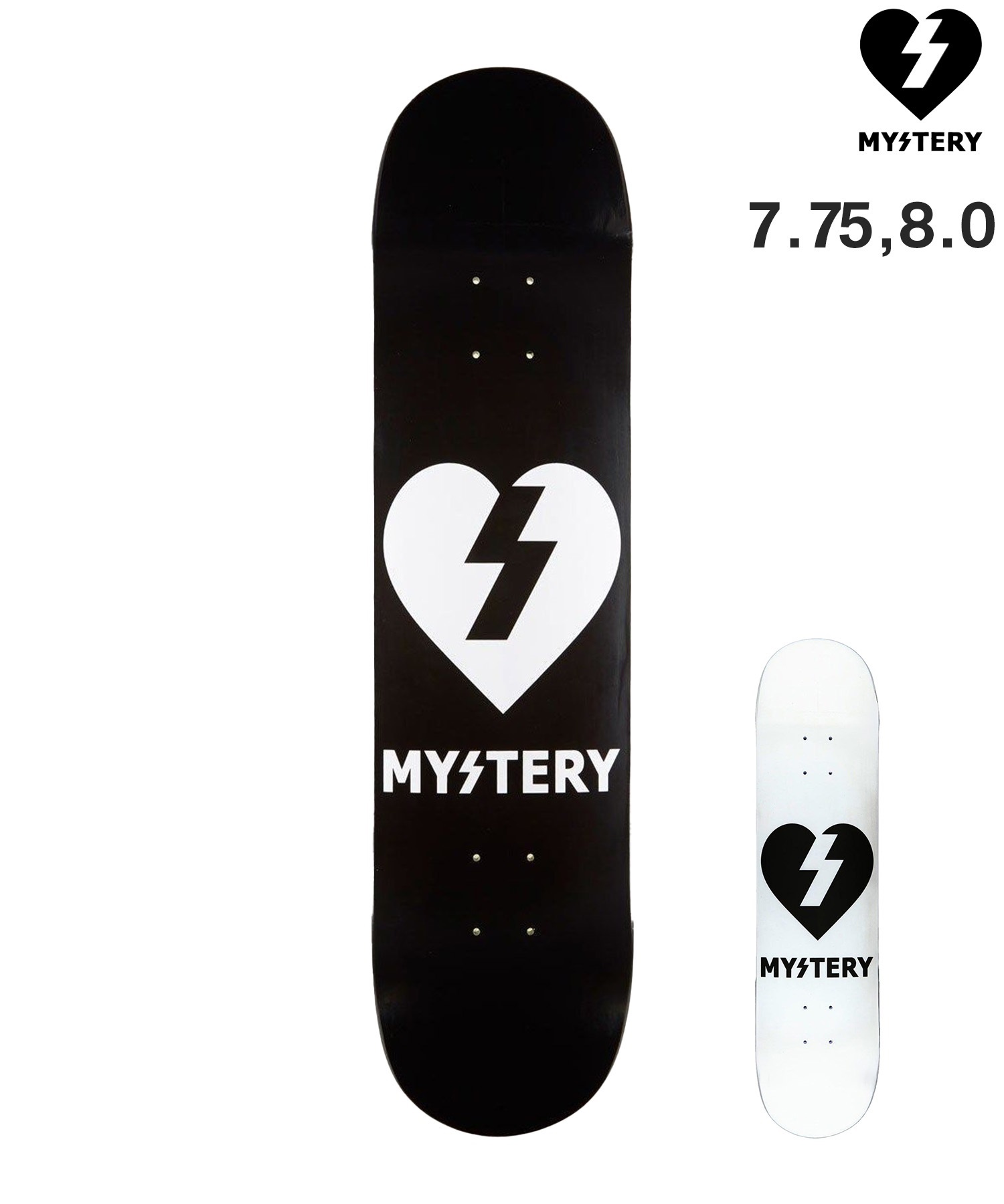 MYSTERY ミステリー スケートボード デッキ 7.75,8.0inch MYSTERY LOGO ムラサキスポーツ(TEAM-7.75inch)