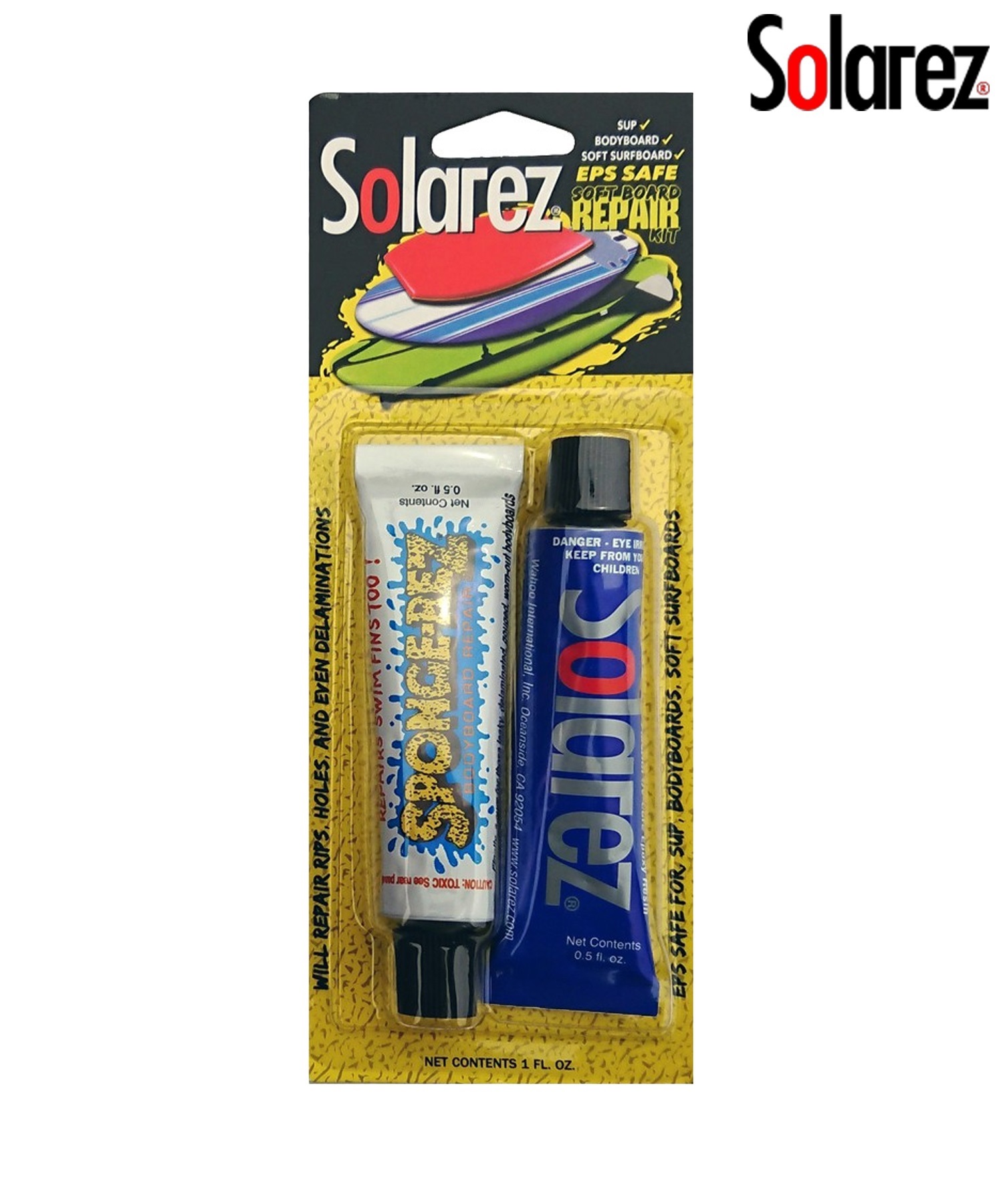SOLAREZ ソーラレズ SOFTBOARD 0.5oz エポキシ ミニ ソフトボード用 サーフボード修理材 ムラサキスポーツ(CLR-ONESIZE)