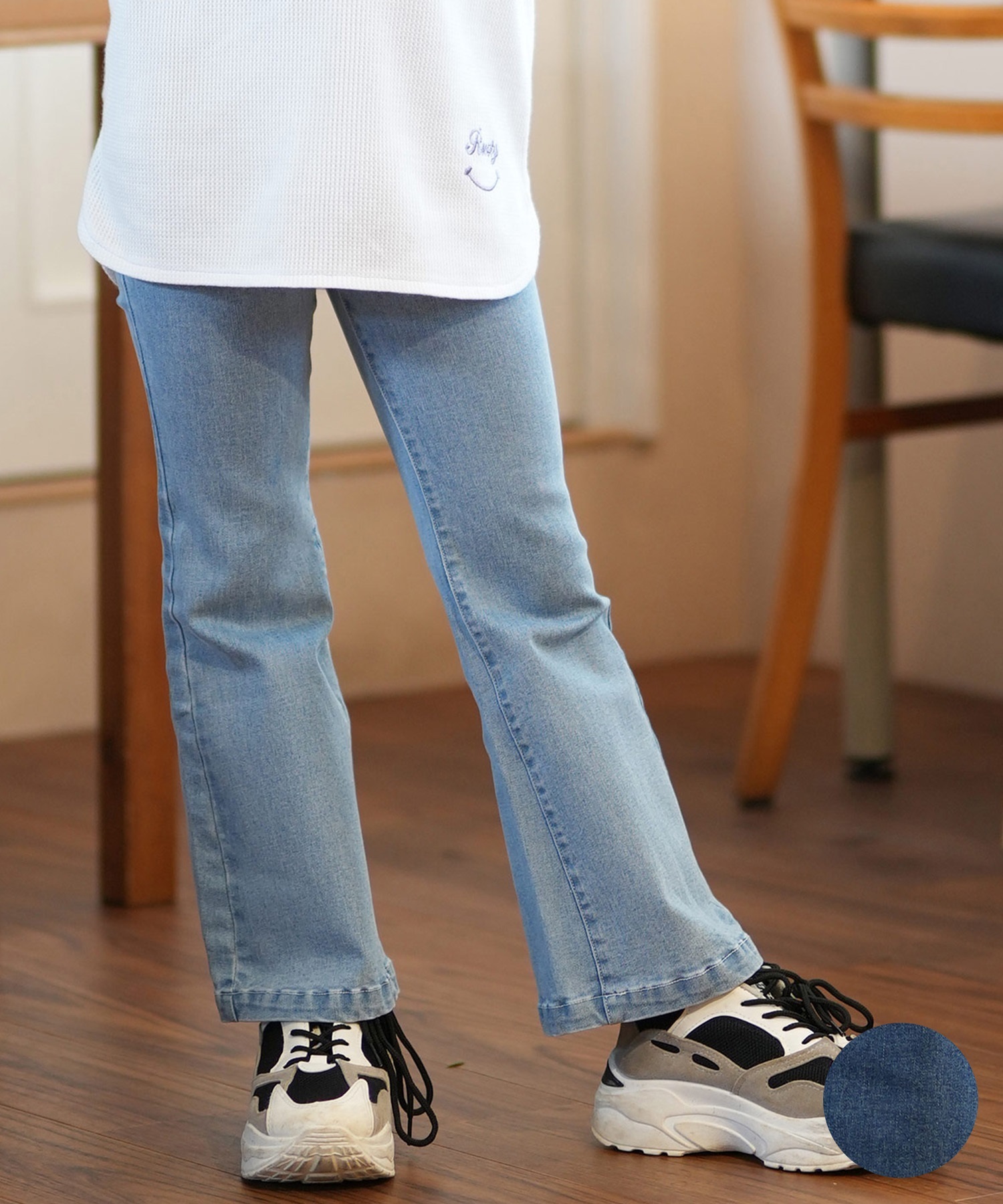 RUSTY ラスティー キッズ ロングパンツ デニム ブーツカット