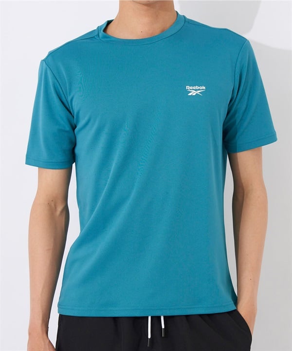 Reebok リーボック 水着 ラッシュガード 半袖 Tシャツ メンズ ワンポイント ロゴ 水陸両用 UVカット 420760C