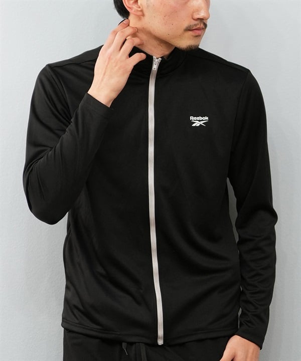 Reebok リーボック 水着 ラッシュガード 長袖 ジップアップ ハイネック メンズ UVカット UVジャケット 420768