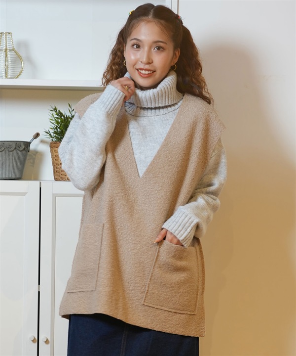 RIKKA FEMME リッカファム ベスト レディース シープボアベスト RF24FW10