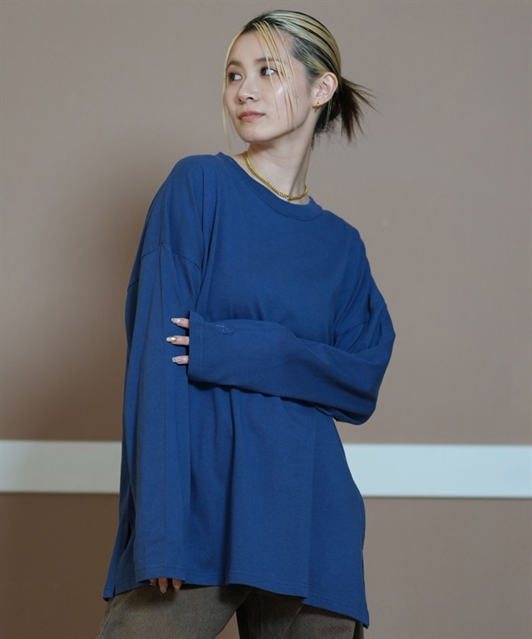 RIKKA FEMME リッカファム 長袖 Tシャツ レディース ロンT クルーネック 無地 RF24FW28