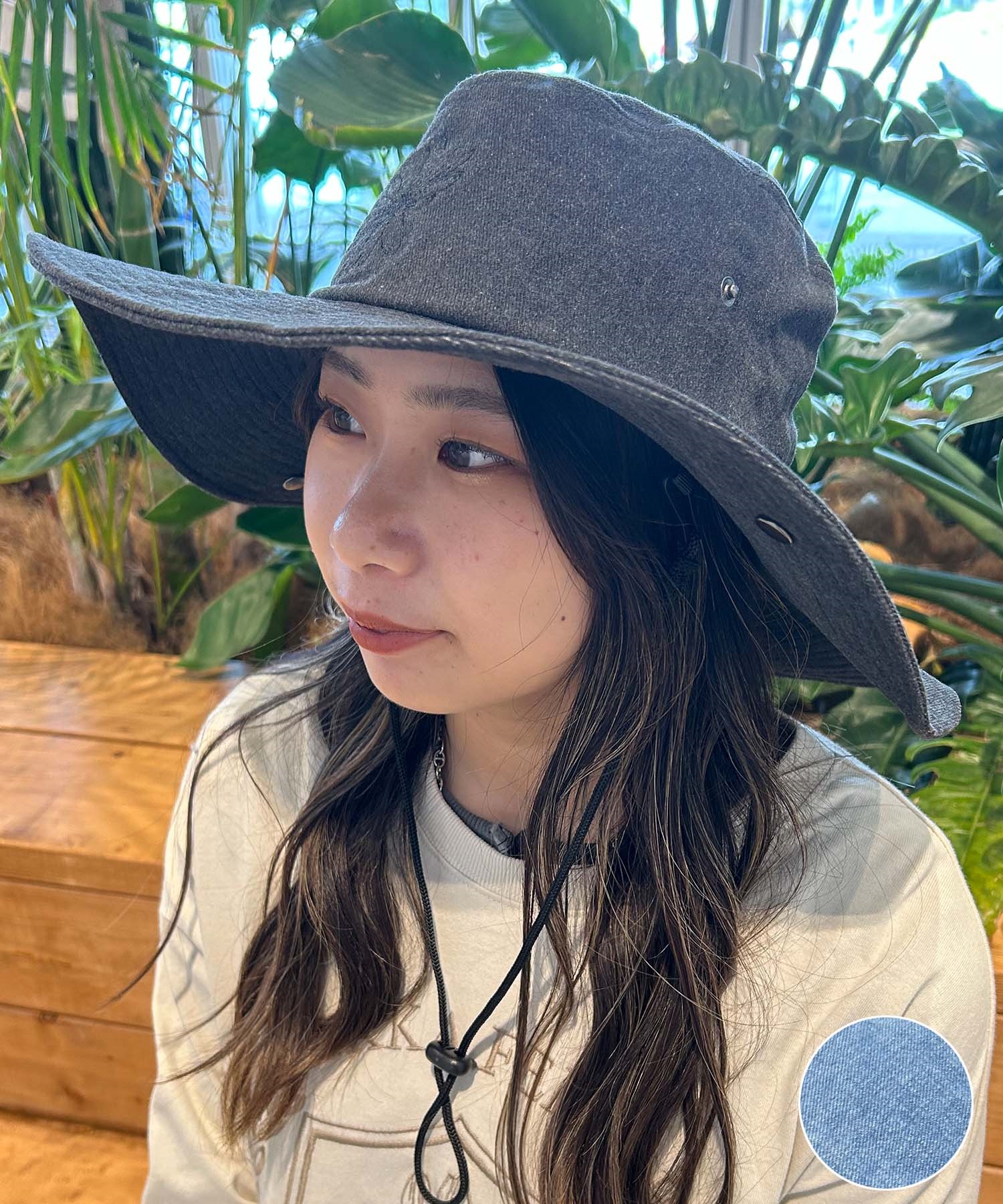 RIKKA FEMME リッカファム ハット デニムウエスタンハット RFAC24FW06