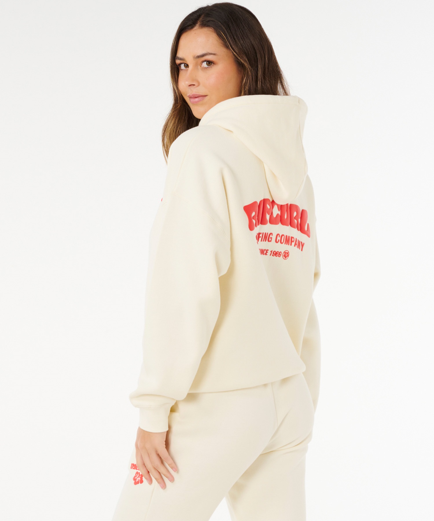 rady リップ柄 パーカー ホワイト リップ 完売品 Rady - Rady リップ柄パーカー＆花柄パーカーの通販 by めろ。 年末