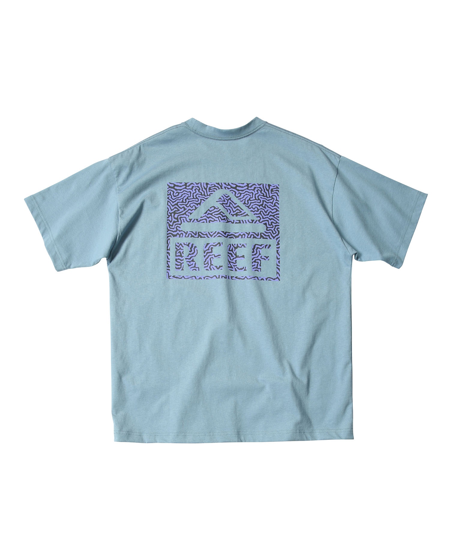 REEF リーフ 半袖 Tシャツ メンズ バックプリント RFTEM-M01 ムラサキスポーツ限定(B.GRY-M)