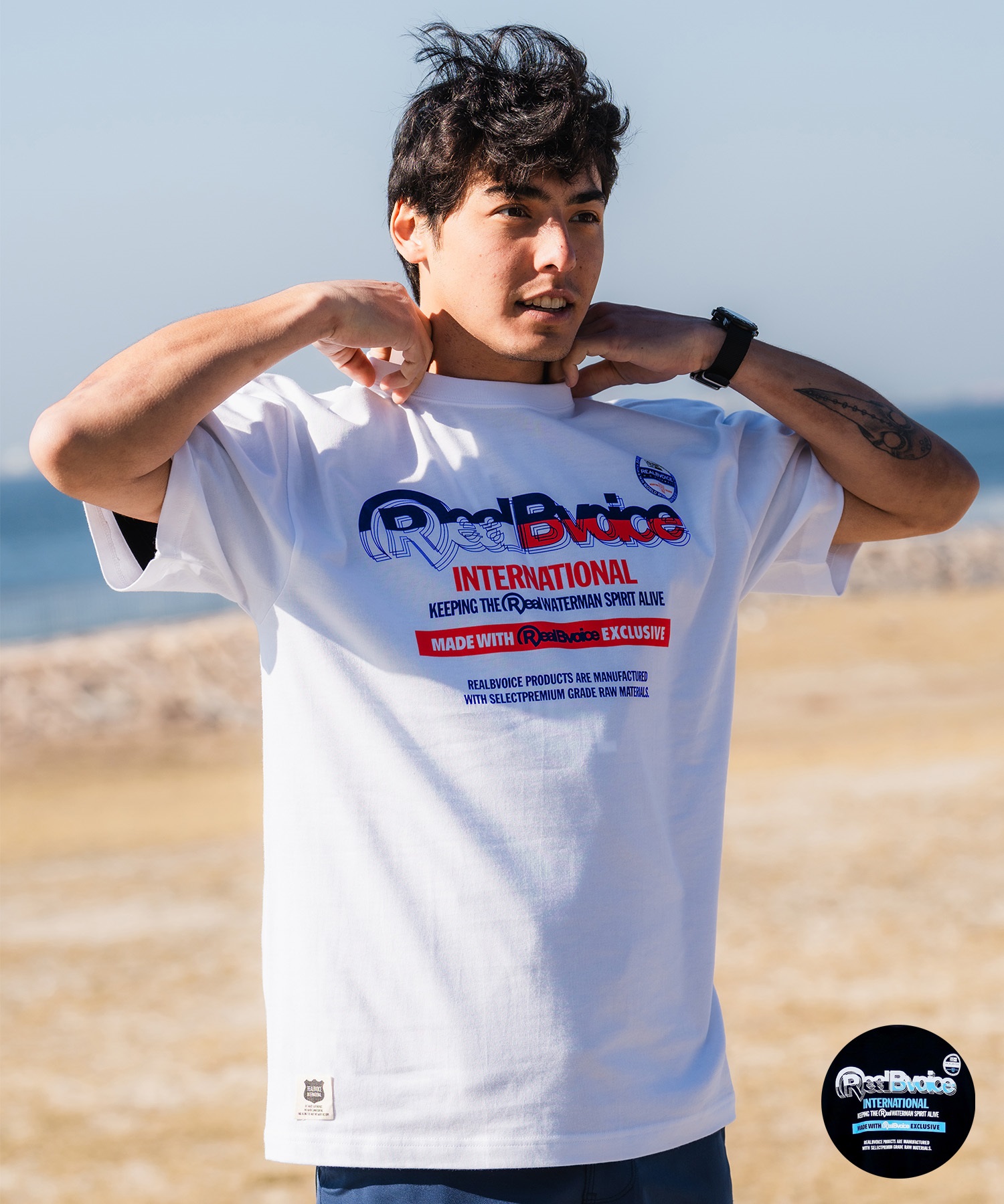 REAL B VOICE リアルビーボイス 半袖 Tシャツ メンズ レイヤード