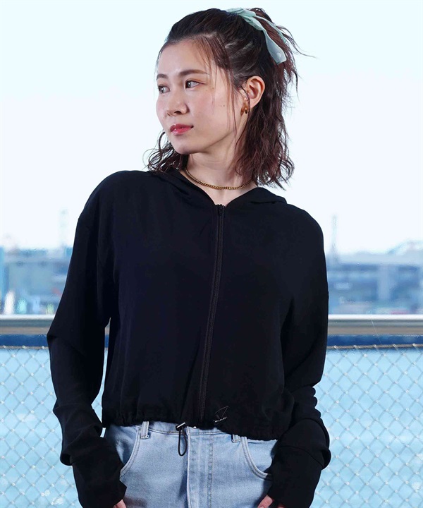 LAETITIA レリッタ 水着 ラッシュガード ジップアップ パーカー レディース UVカット ショート丈 446201