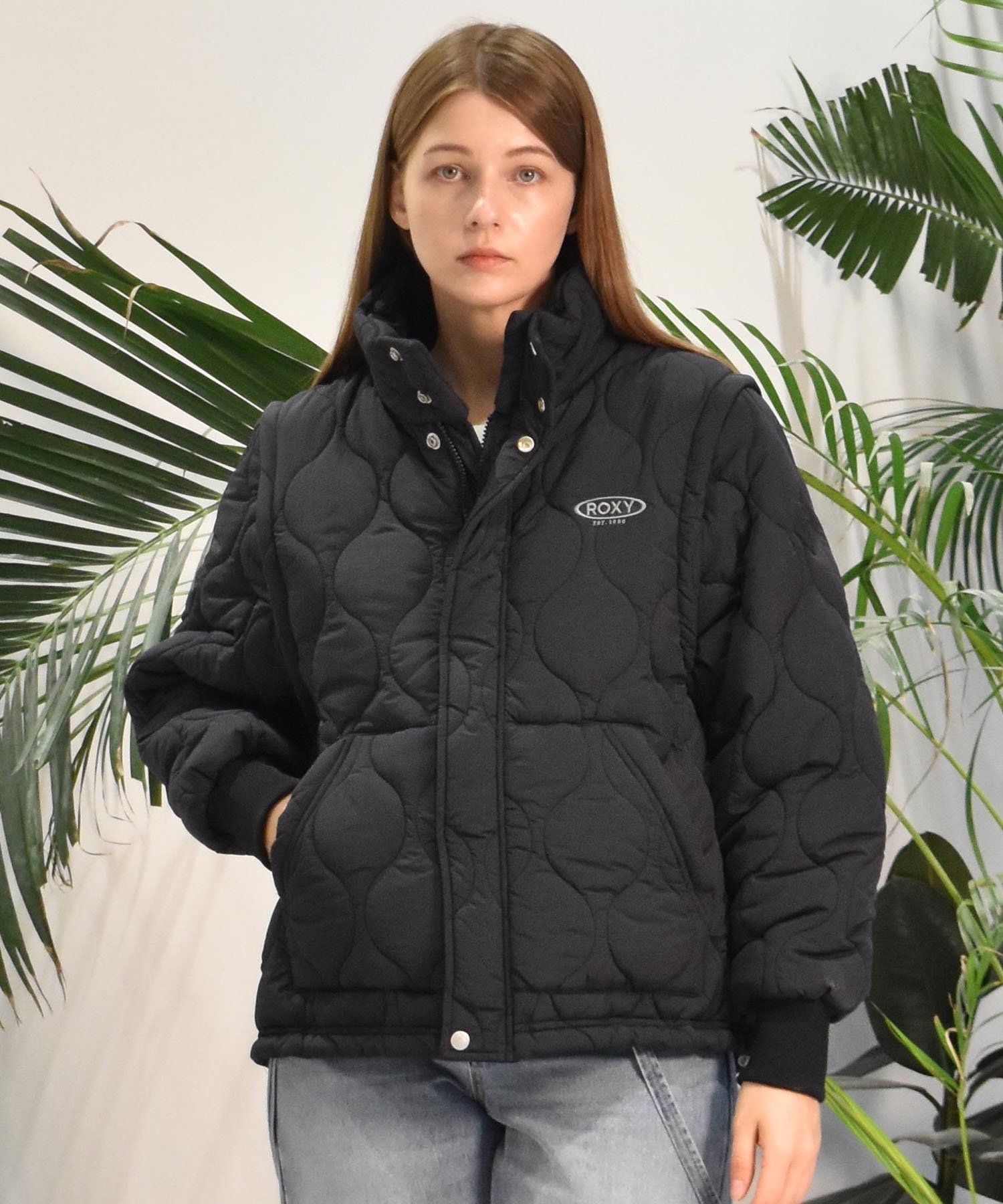 ♡ロキシー♡ 中綿ジャケットアウターブルゾン キルティング 定価 