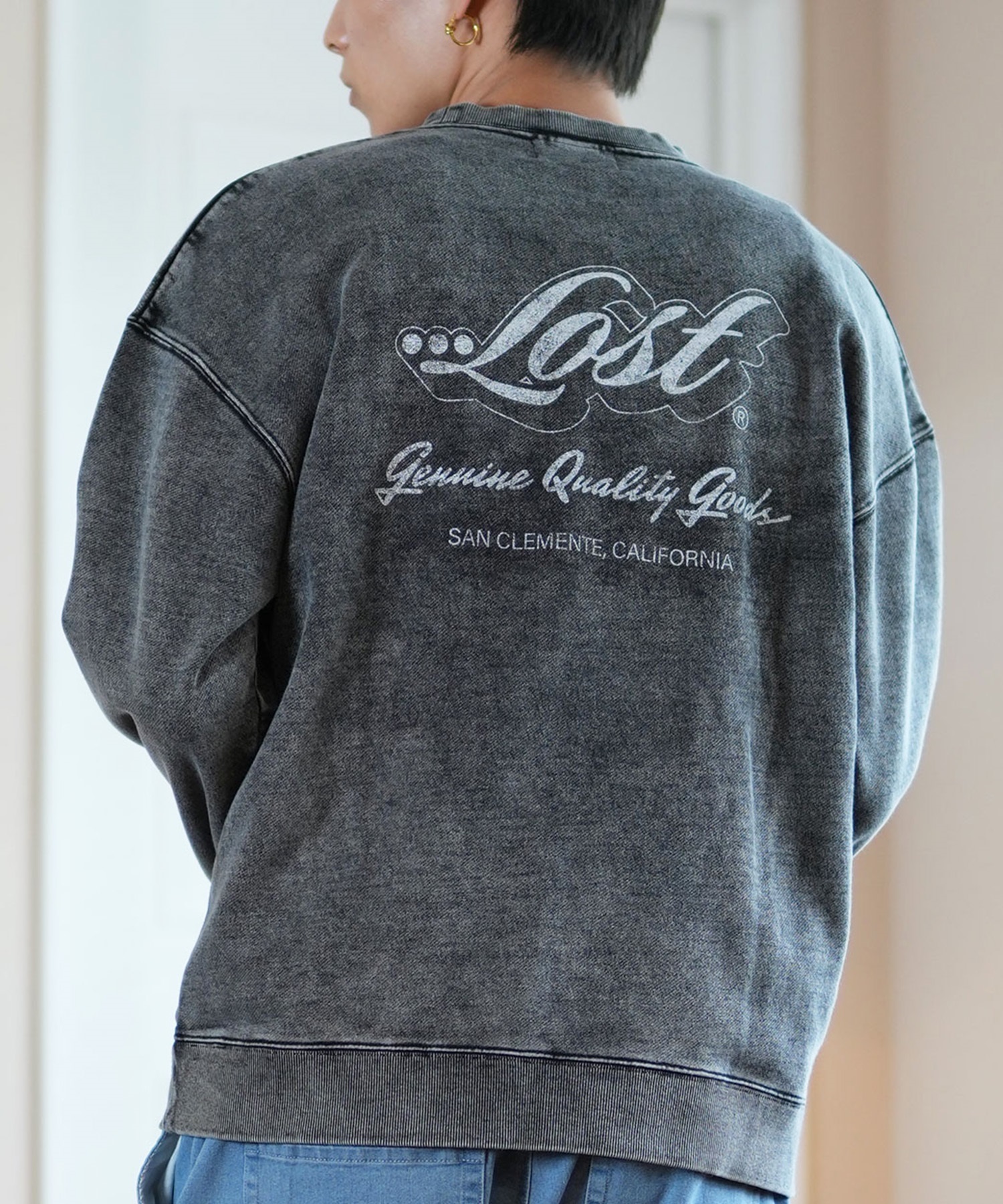 LOST ロスト トレーナー クルーネック メンズ スウェット バック
