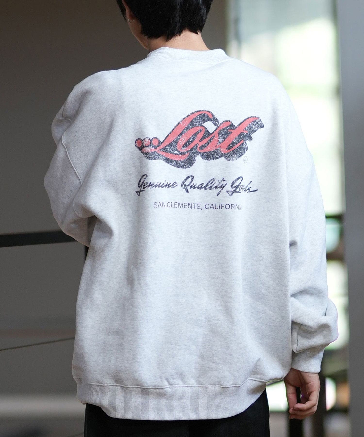 LOST ロスト トレーナー クルーネック メンズ スウェット バック