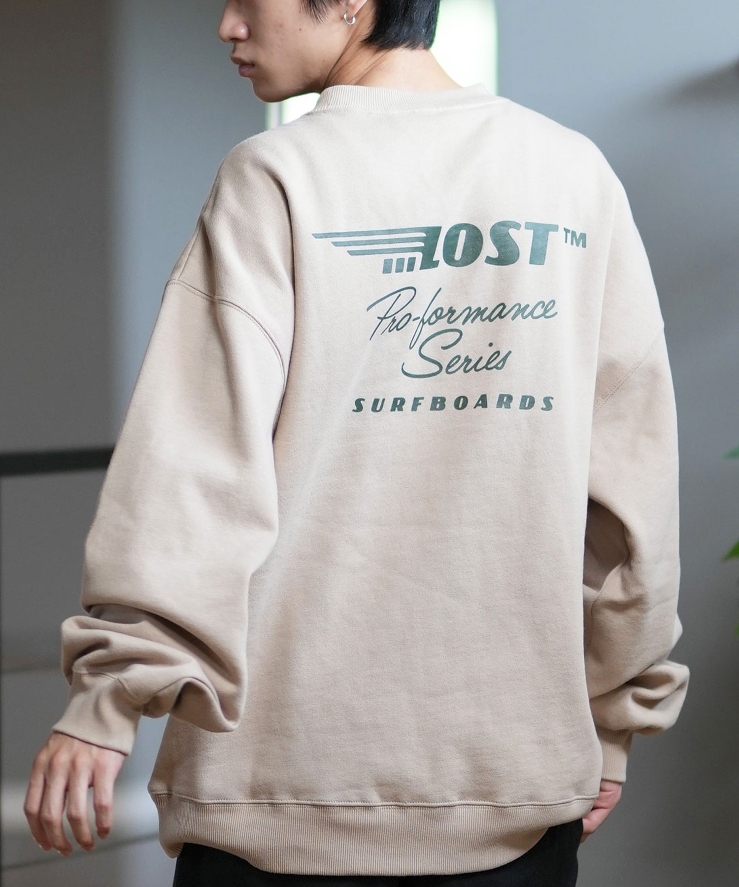 LOST ロスト トレーナー クルーネック メンズ スウェット バック