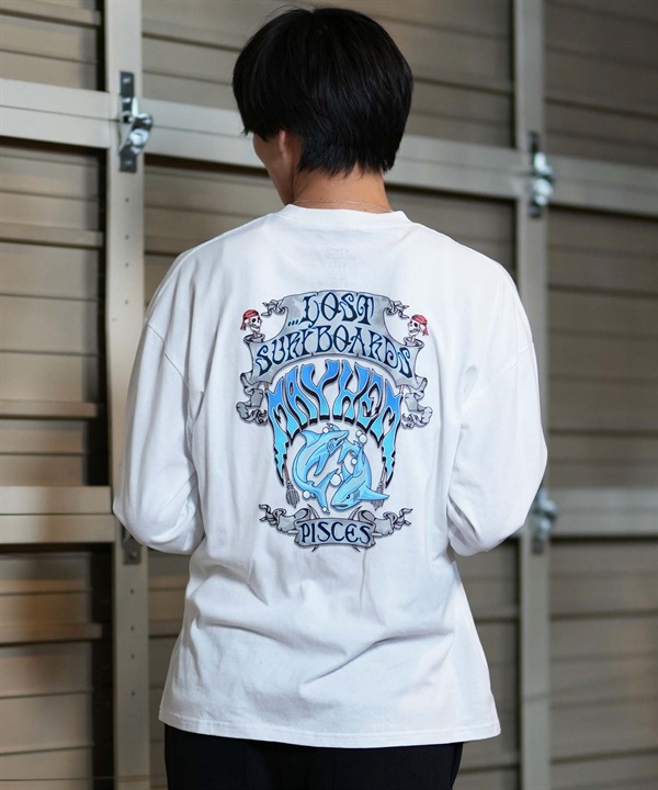 lost ロスト 長袖 Tシャツ メンズ ロンT バックプリント ムラサキスポーツ限定 L24F2206