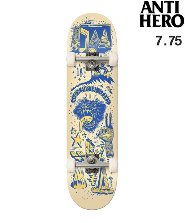 ANTIHERO アンチヒーロー スケートボード コンプリート 7.75inch REACH FOR THE ムラサキスポーツ