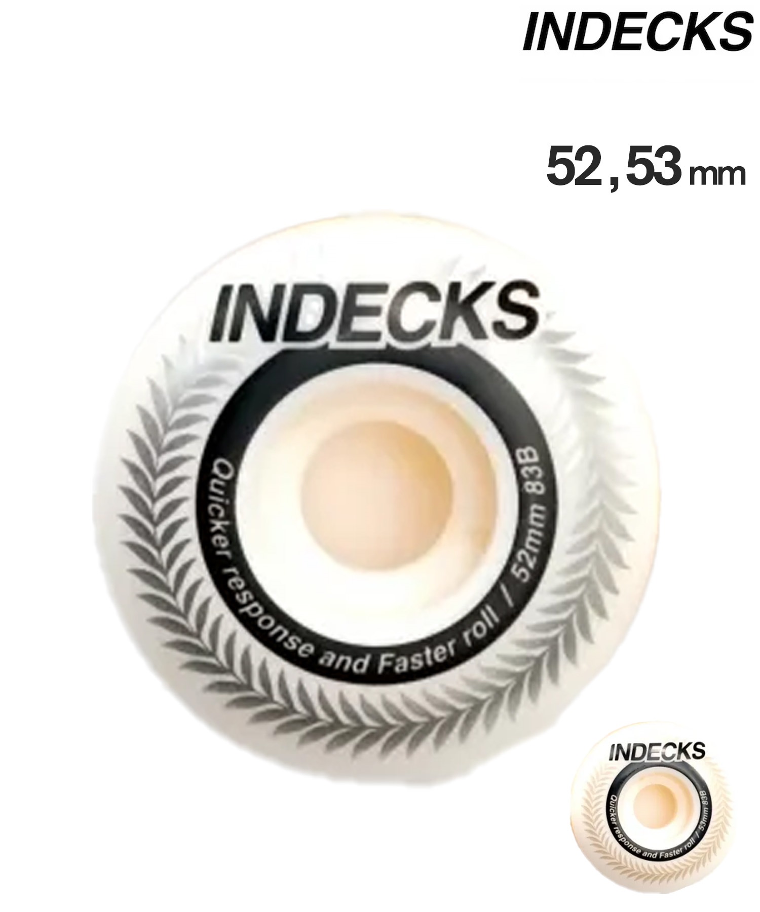 INDECKS インデックス スケートボード ウィール 52,53mm LAWREL
