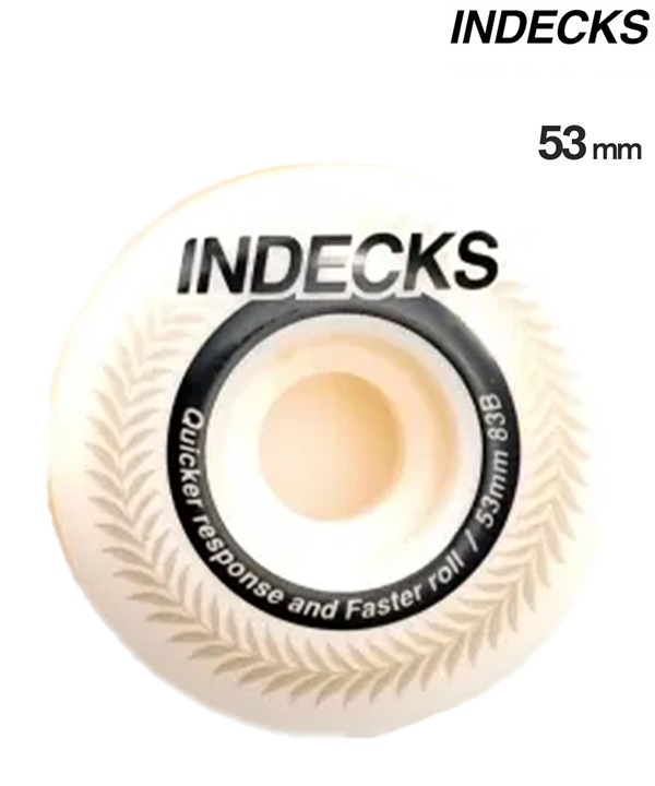 INDECKS インデックス スケートボード ウィール 52,53mm LAWREL ムラサキスポーツ